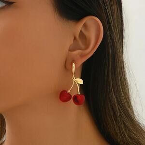 NEW Cherry Stud Earrings, Cherry Jewelry, Cherry Bomb Earrings, Y2k Jewelry